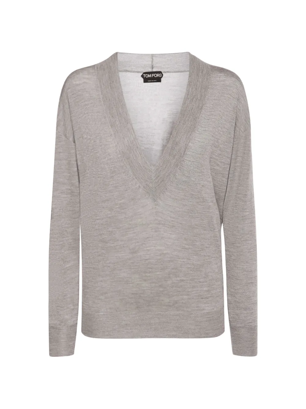 TOM FORD V-neck long-sleeve sweater - Grey