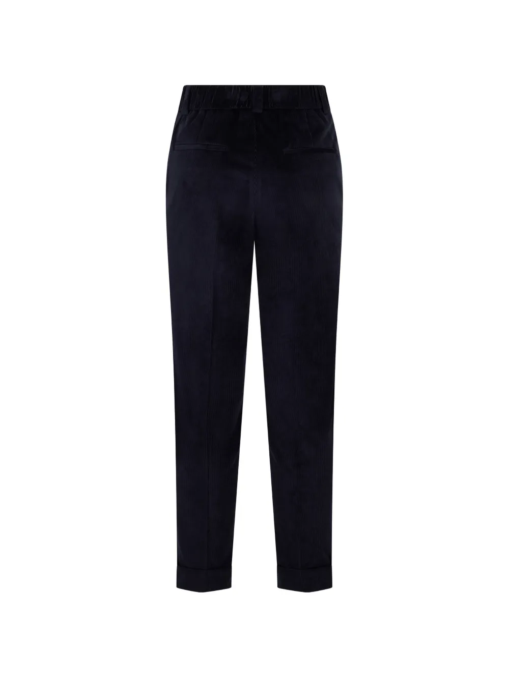 Peserico high-waisted ribbed trousers - Blauw
