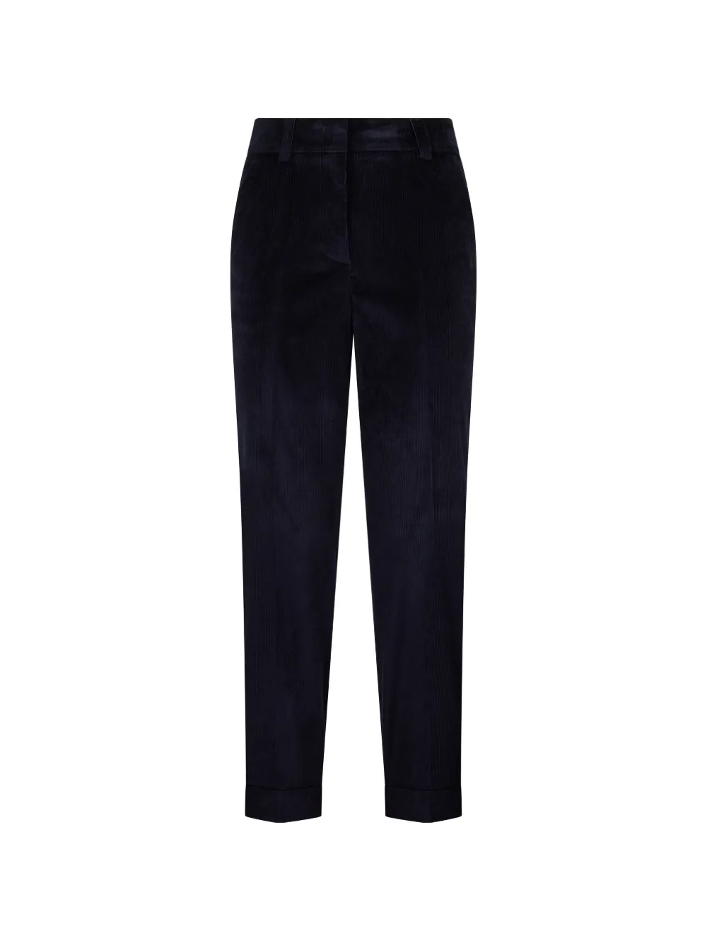 Peserico high-waisted ribbed trousers - Blu