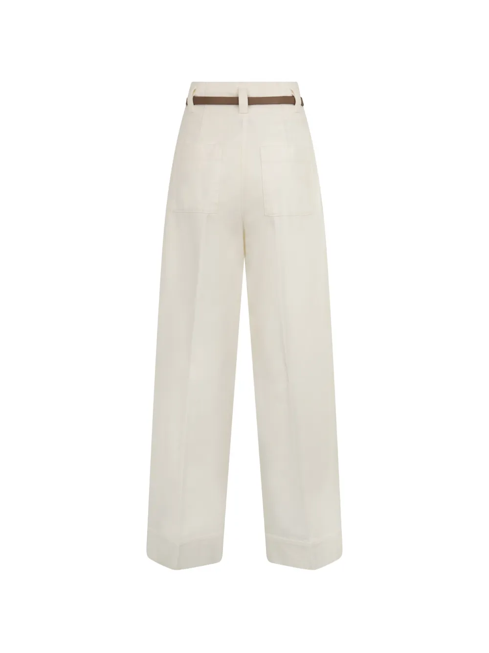 Peserico high-waisted belted trousers - Beige