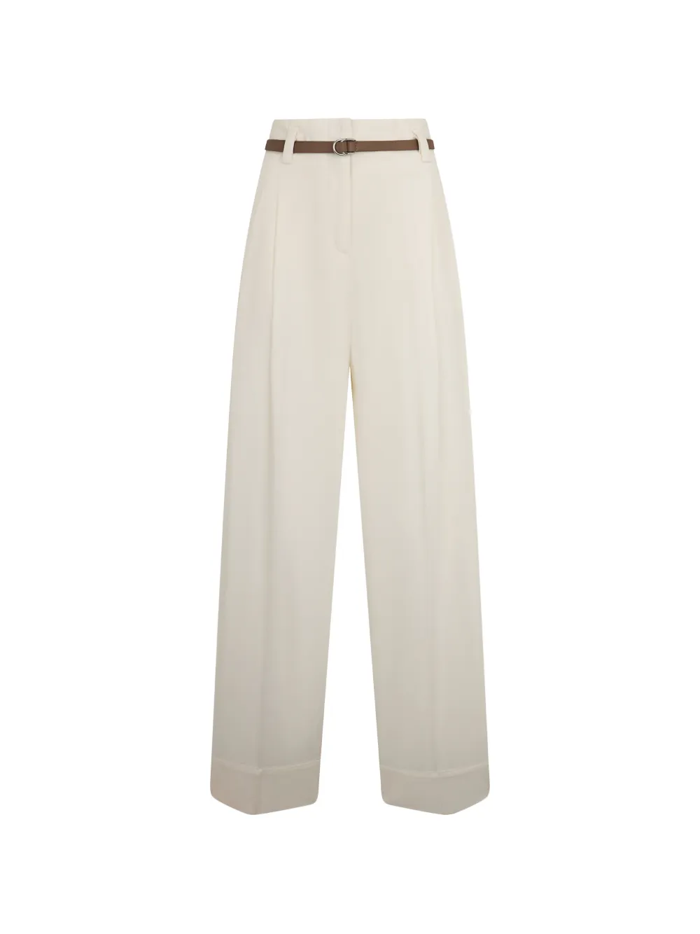 Peserico high-waisted belted trousers - Nude