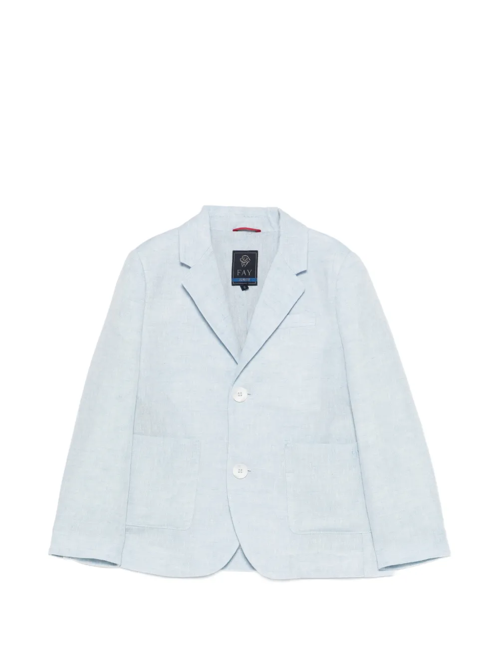 Fay Kids patch-pocket two-button blazer - Blu