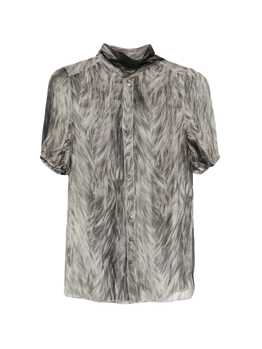 Dolce & Gabbana Pre-Owned short-sleeve pussy-bow shirt - Grigio