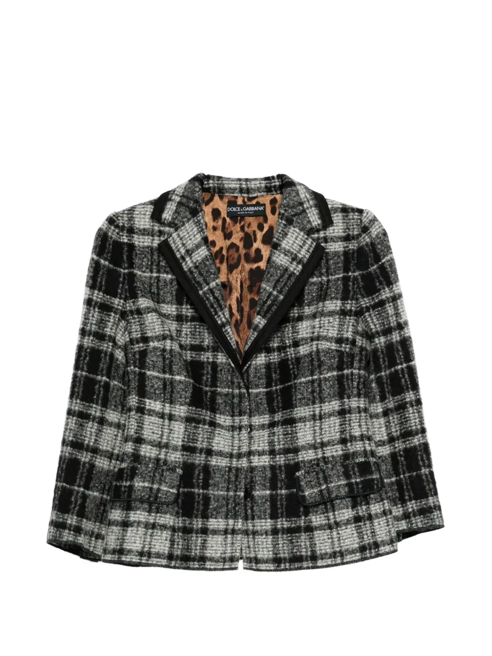 Dolce & Gabbana Pre-Owned tartan jacket - Grigio