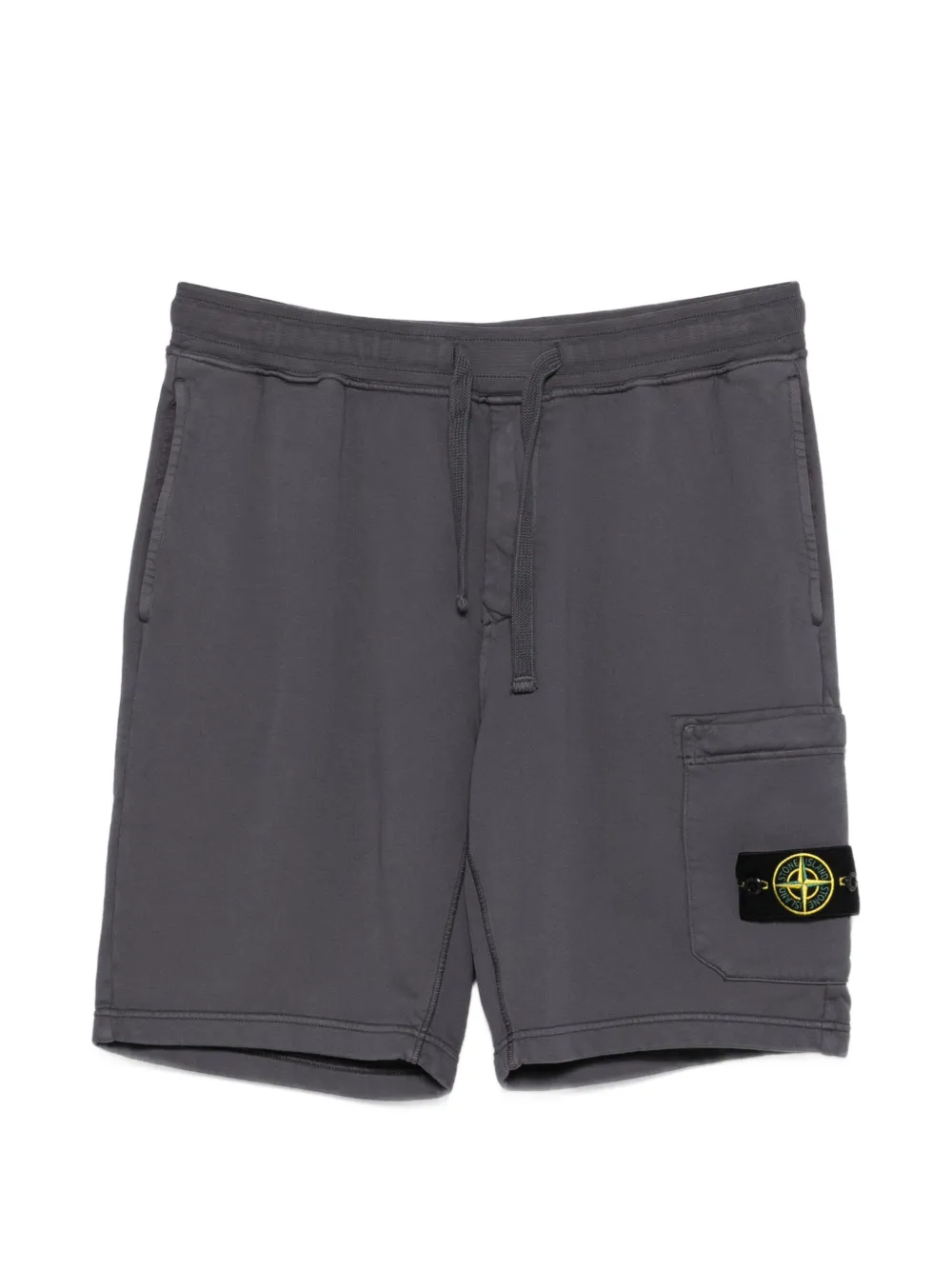 Stone Island logo-patch pocket shorts - Blau