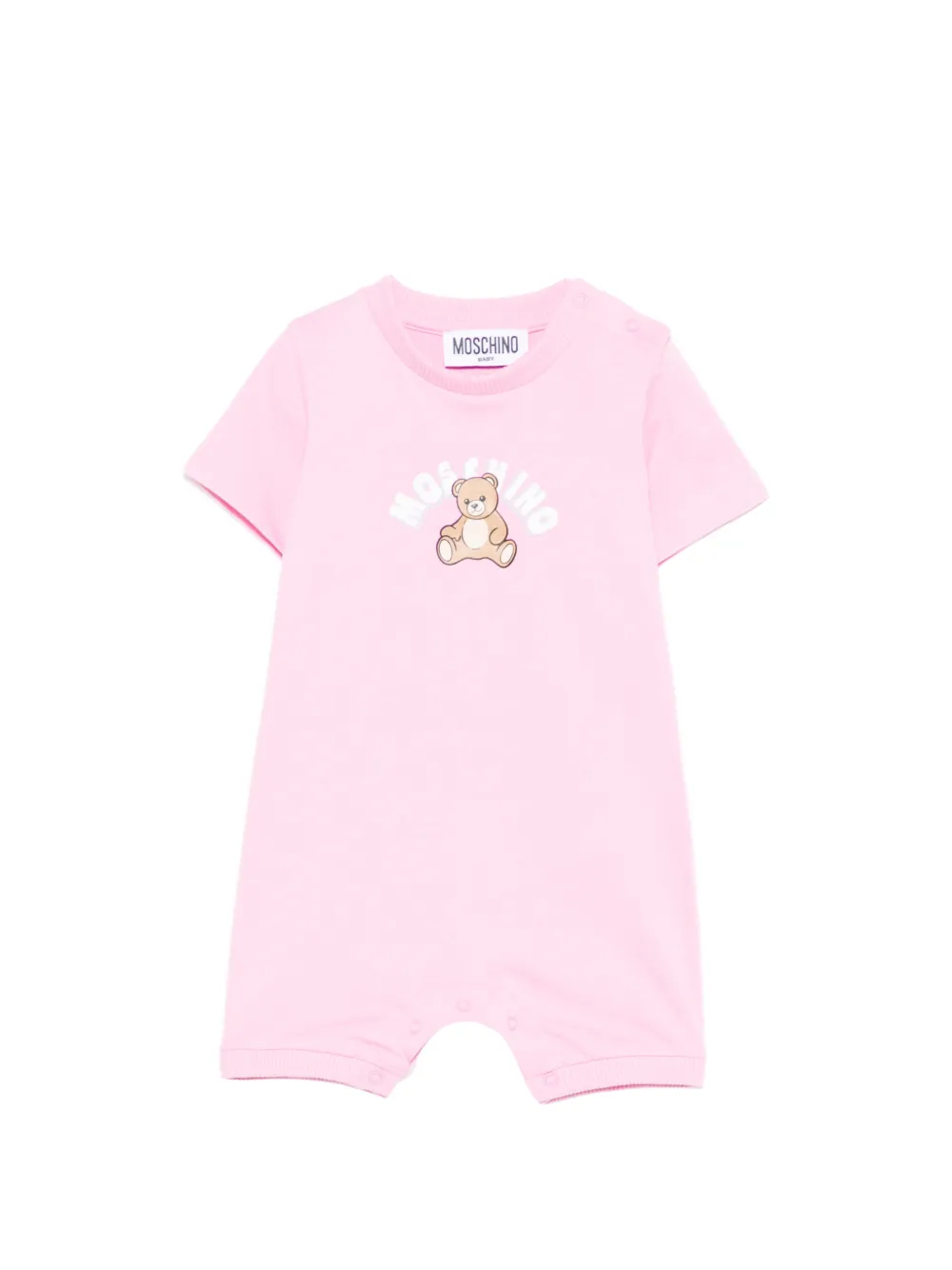 Moschino Kids bear babygrow - Rosa