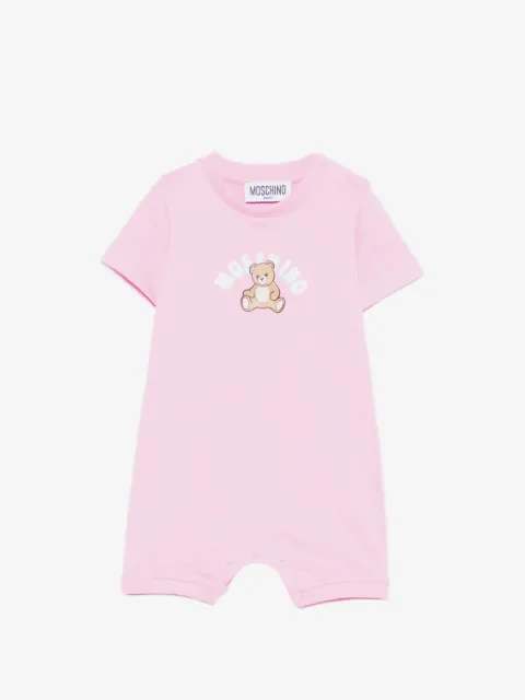 Moschino Kids mameluco con motivo de oso