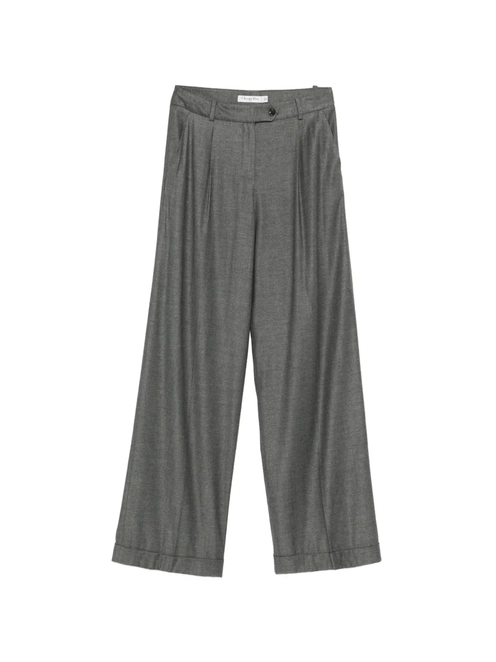 Christian Dior Pre-Owned pleated trousers - Grigio