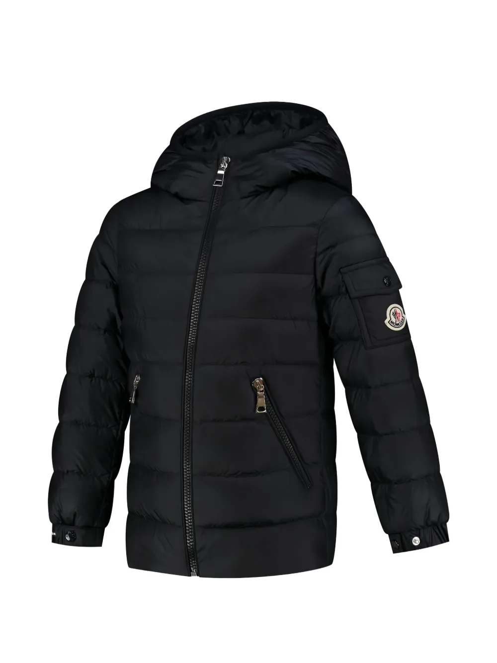 Moncler Enfant Jack met capuchon Zwart