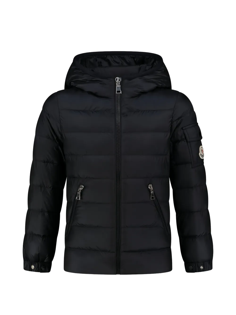 Moncler Enfant Jack met capuchon Zwart