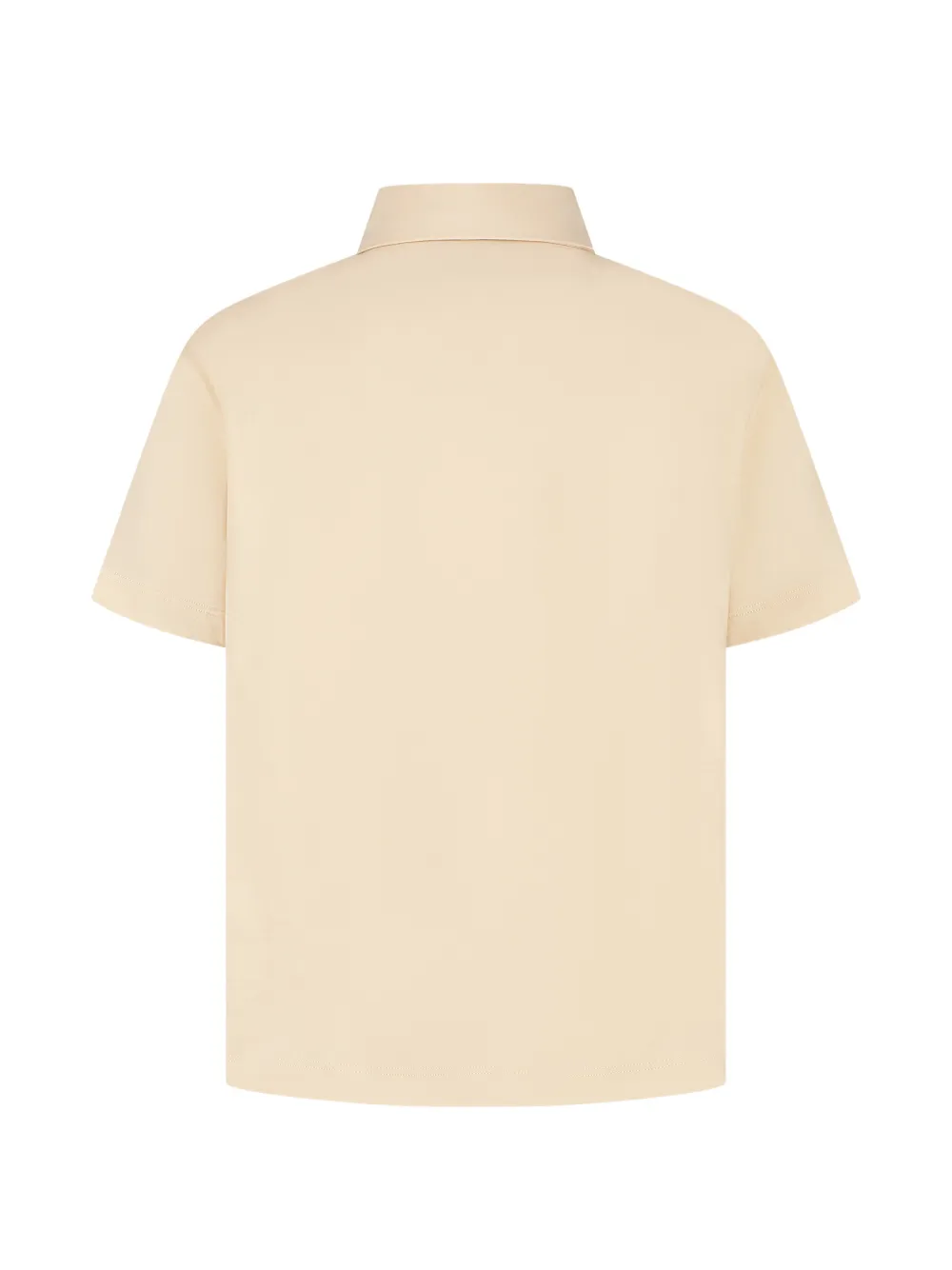 Fendi Kids Poloshirt met jacquard zak Beige