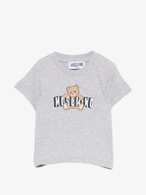 Moschino Kids playera con motivo de oso