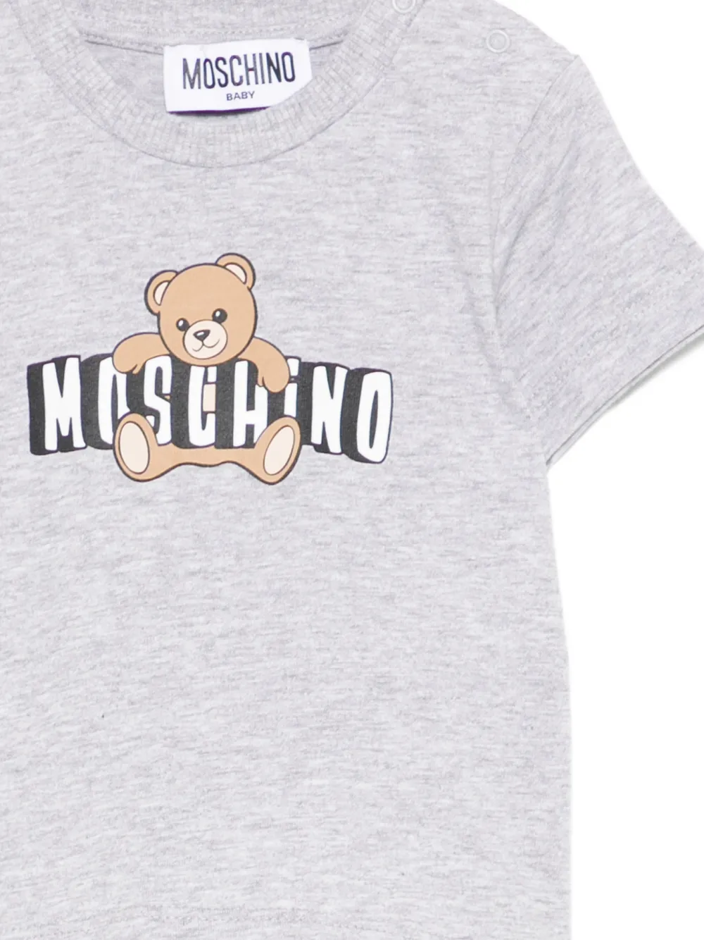 Moschino Kids T-shirt met grafische beerprint Grijs