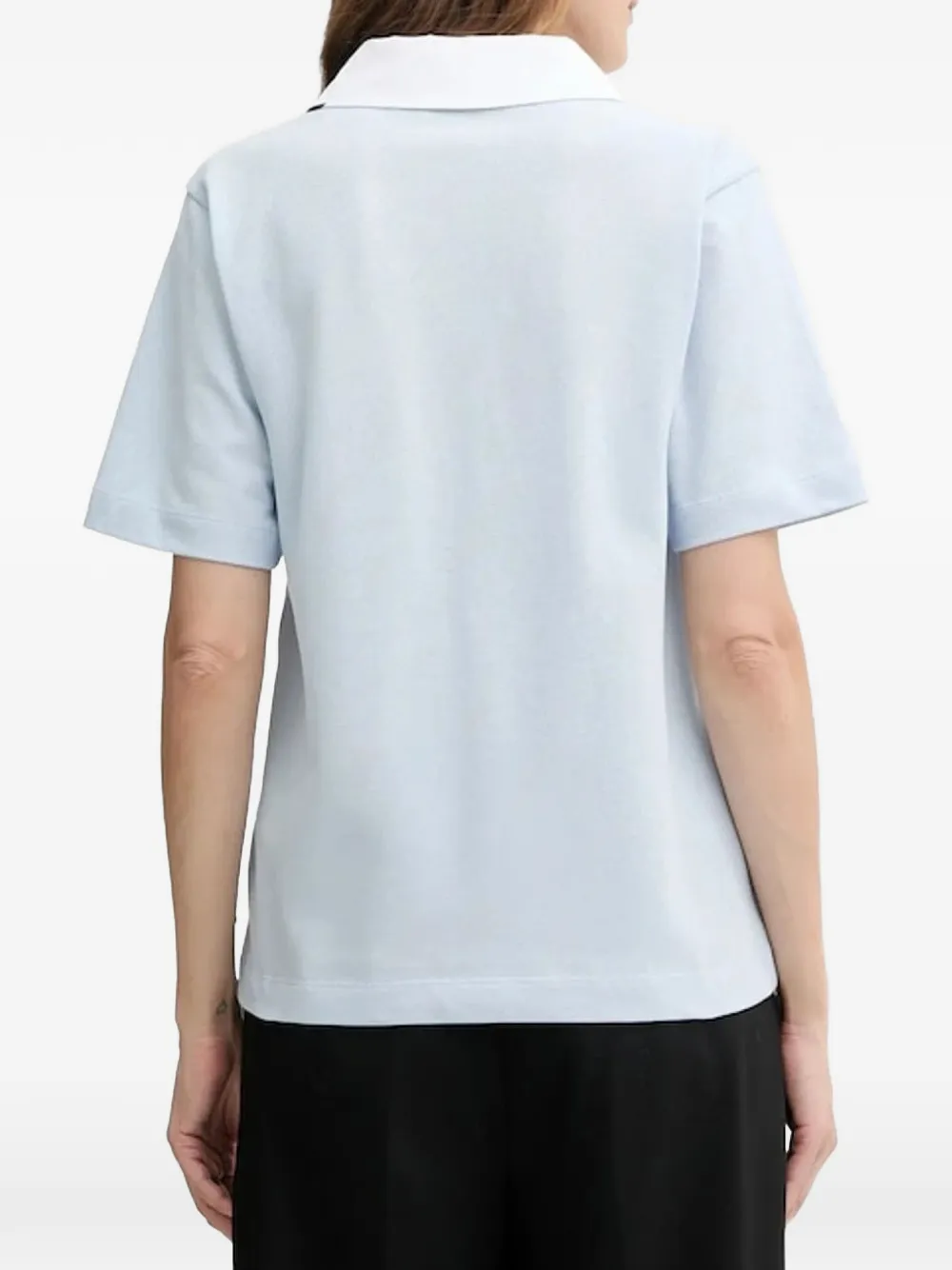 Karl Lagerfeld Signature T-shirt Blauw