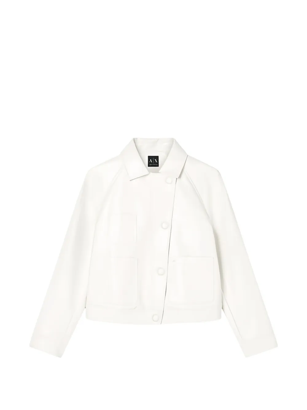 Armani Exchange long-sleeve buttoned jacket - Bianco