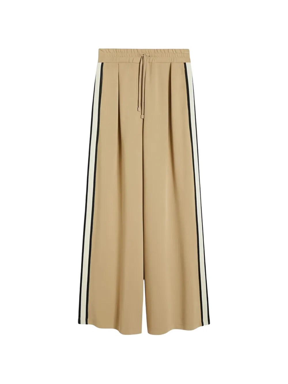 Weekend Max Mara side-stripe drawstring-waistband trousers - Marrone
