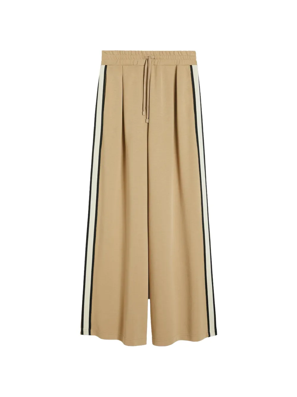 Weekend Max Mara side-stripe drawstring-waistband trousers - Marrone