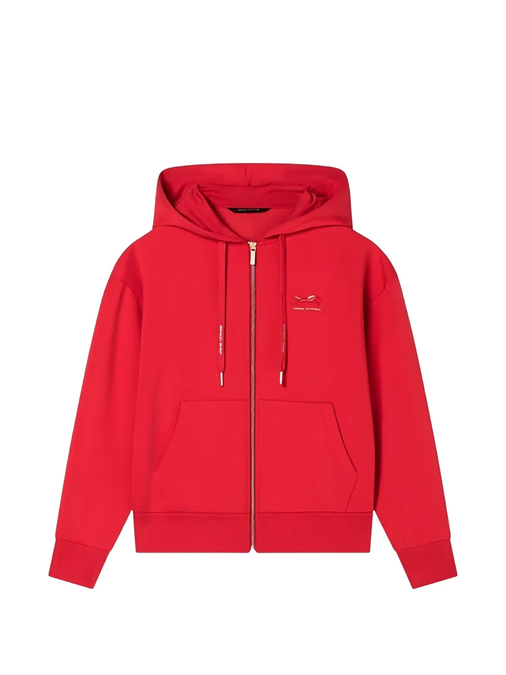 Armani Exchange logo-detail hoodie - Rosso