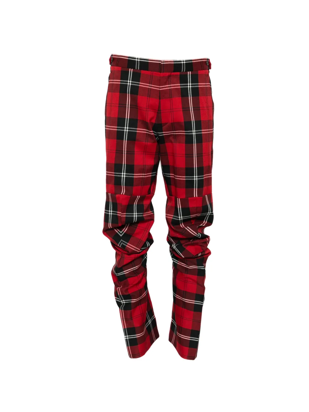 Comme Des Garçons Pre-Owned 2010 tartan-pattern trousers - Rosso