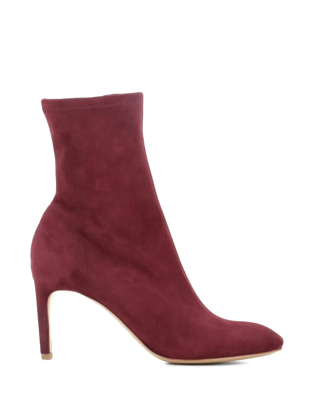 Del Carlo suede stiletto-heel ankle boots Rood
