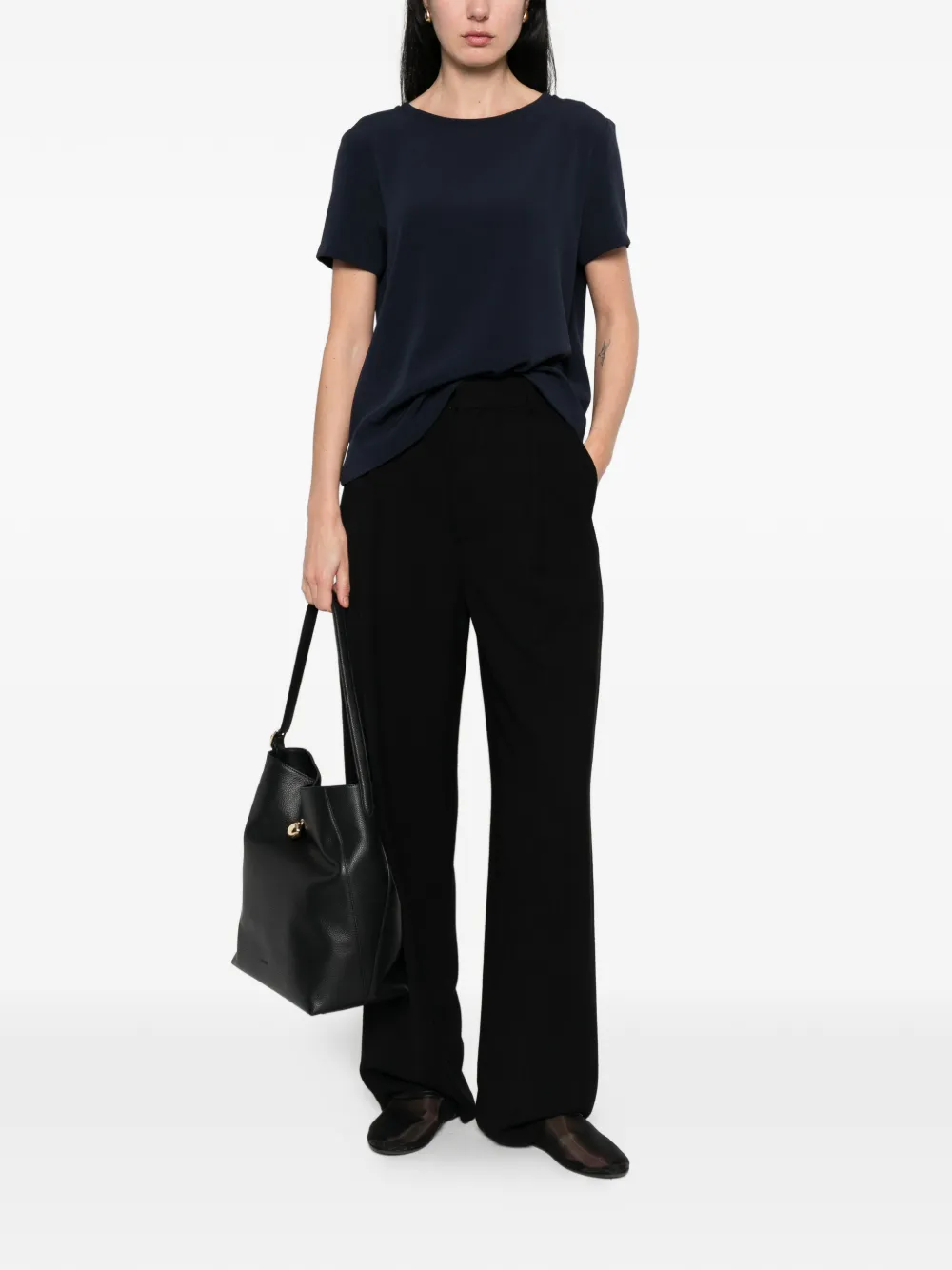 'S Max Mara Rebecca T-shirt met ronde hals Blauw
