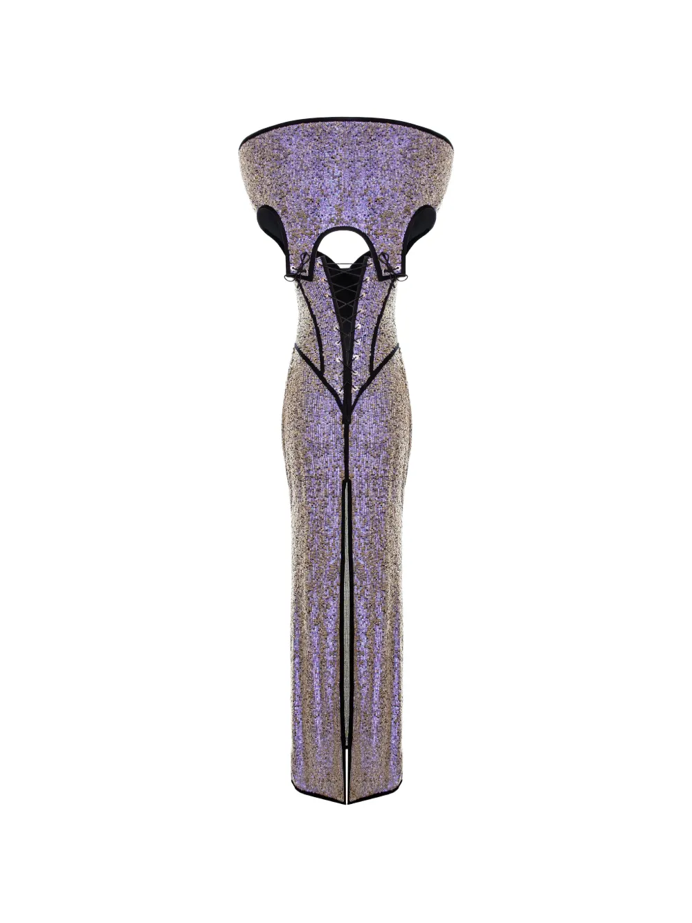 MITILIANE COUTURE Maxi-jurk met pailletten Paars