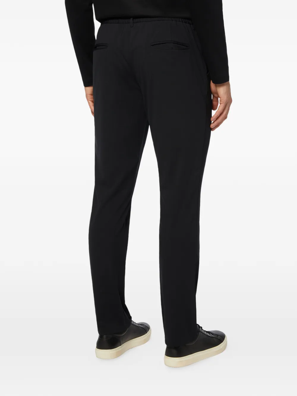 Boggi Milano Pantalon met trekkoord Zwart