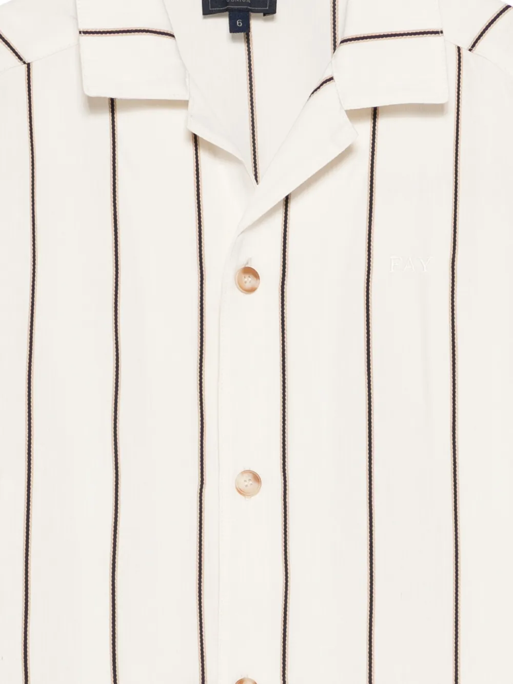  Fay Kids Striped Shirt - Neutrals 