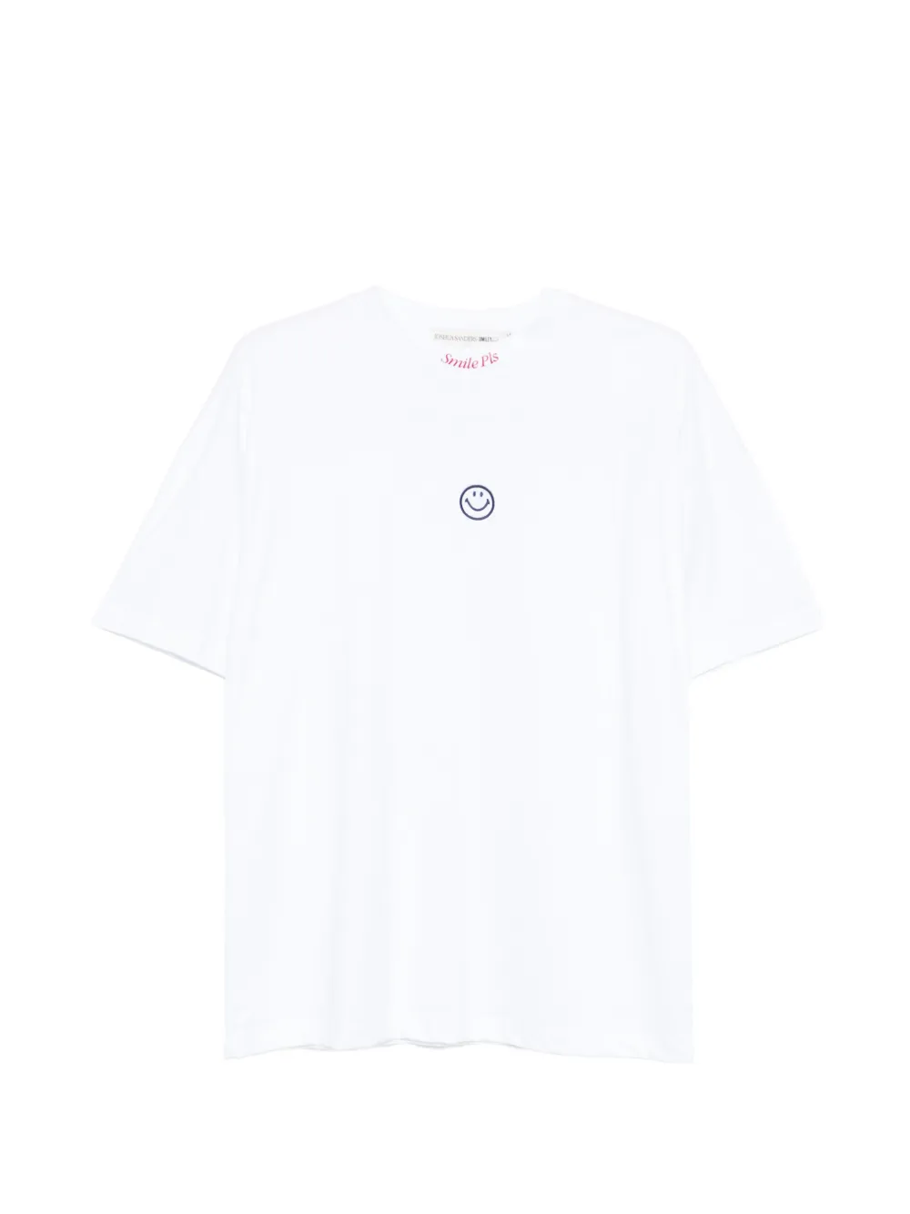Joshua Sanders x Smiley T-shirt con logo - Bianco