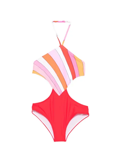 PUCCI Junior striped swimsuit