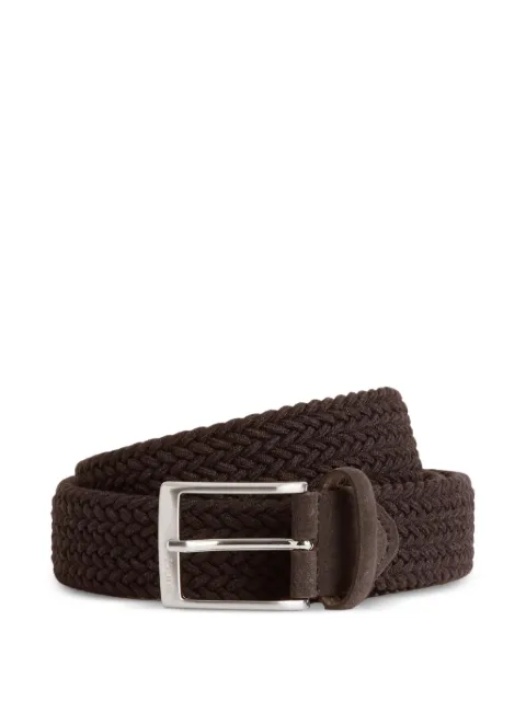 Boggi Milano woven-suede belt