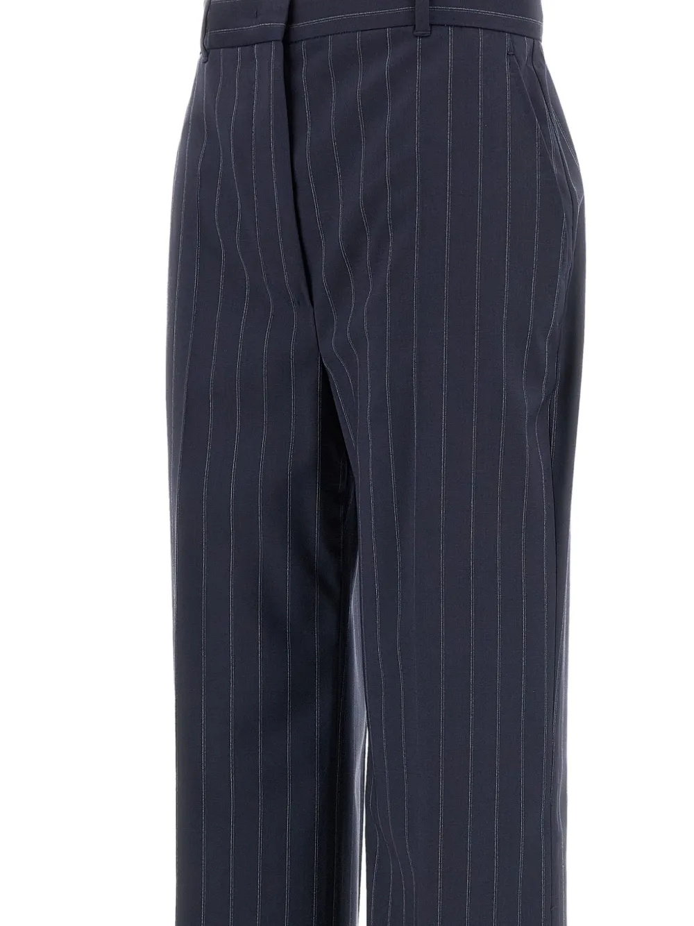 Max Mara Pantalon met krijtstreep Blauw