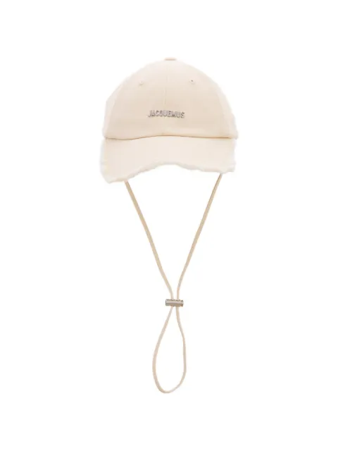 Jacquemus frayed-trim baseball cap
