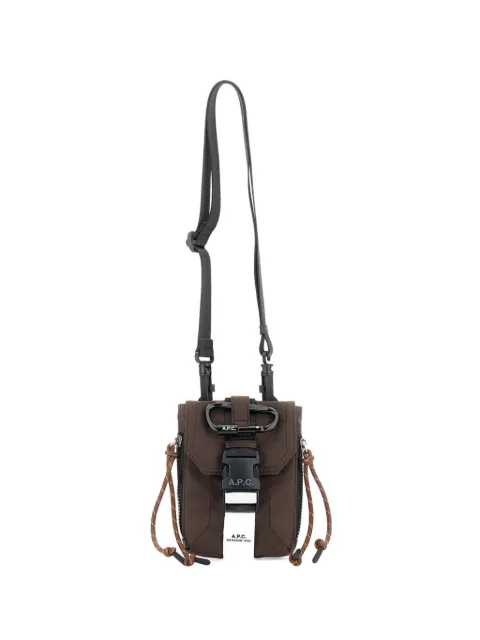 A.P.C. flap climbing rope messenger bag
