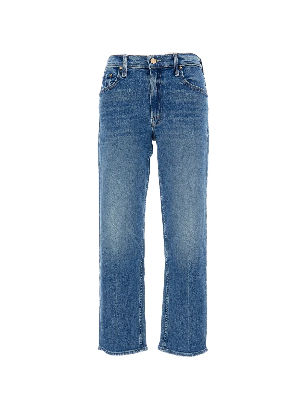 MOTHER Jeans dritti a vita alta - Blu