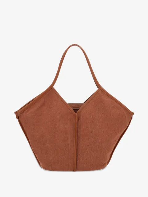 Hereu leather-trim tote bag