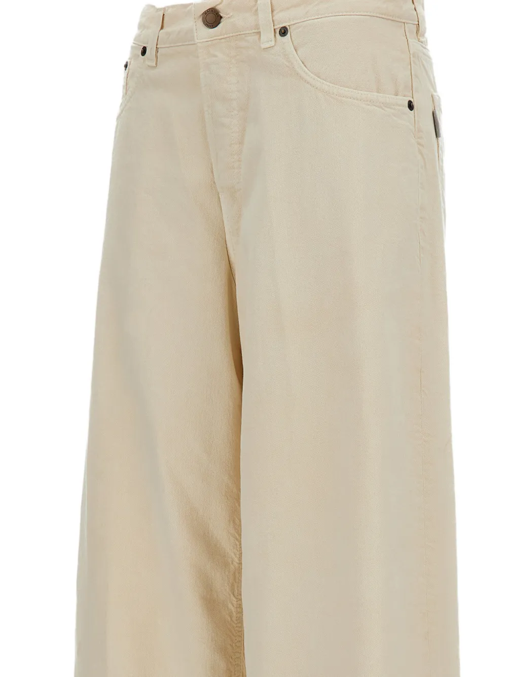 Haikure Jeans met wijde pijpen Beige