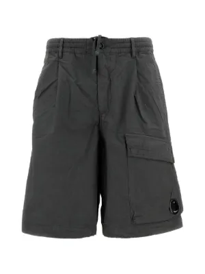 C.P. Company Elasticated Cargo Shorts | Black | FARFETCH CA