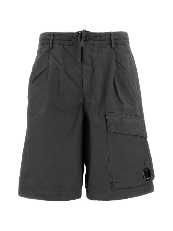 C.P. Company Button-fastening Cargo Shorts in Grey