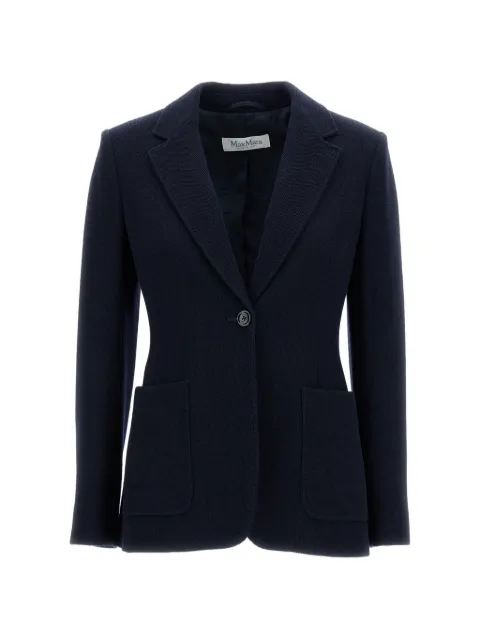 Max Mara patch-pocket button blazer