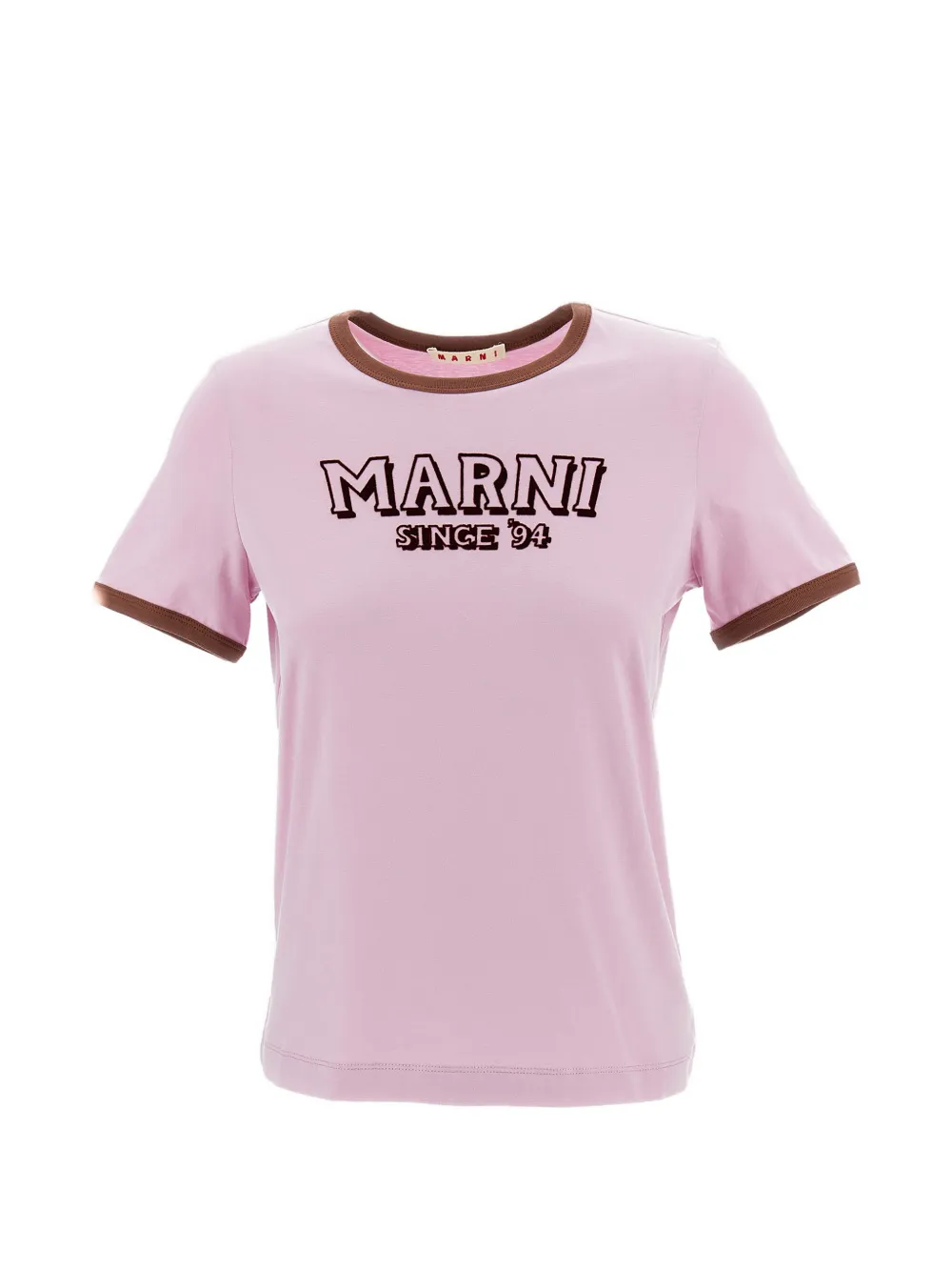 Marni logo crew-neck T-shirt - Rosa