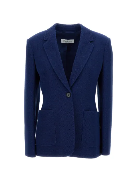 Max Mara blazer con bolsillo de parche
