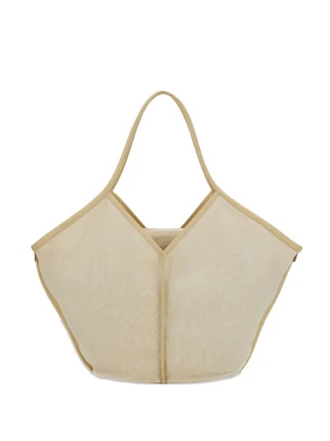 Hereu zipped detachable leather tote bag