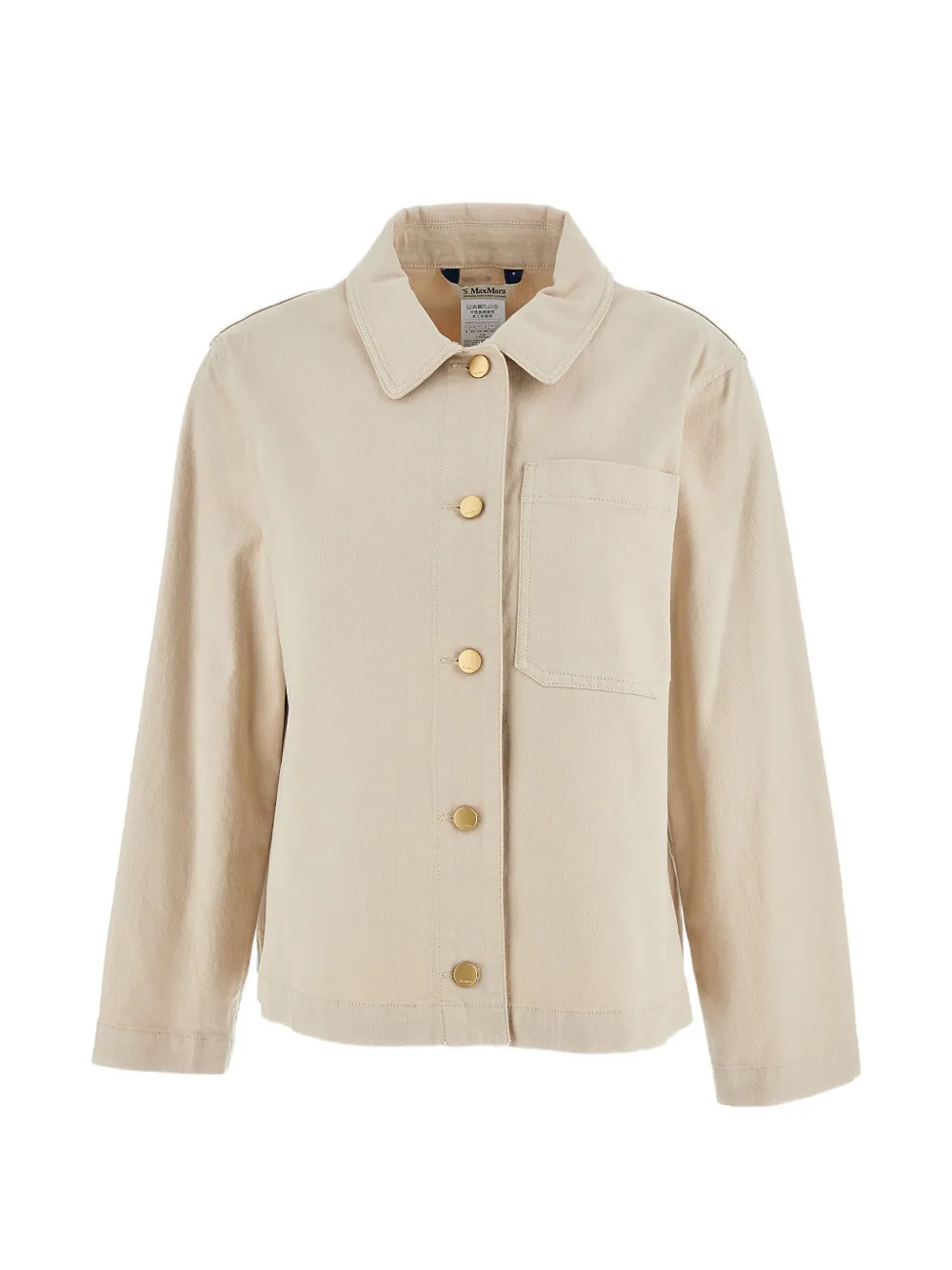 'S Max Mara Giacca Fascino con applicazione - Toni neutri