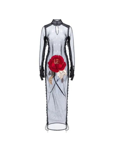 MITILIANE COUTURE 락 세미 시스루 맥시 드레스