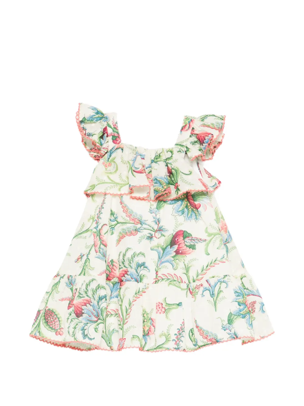 ETRO KIDS ruffled floral dress - Toni neutri