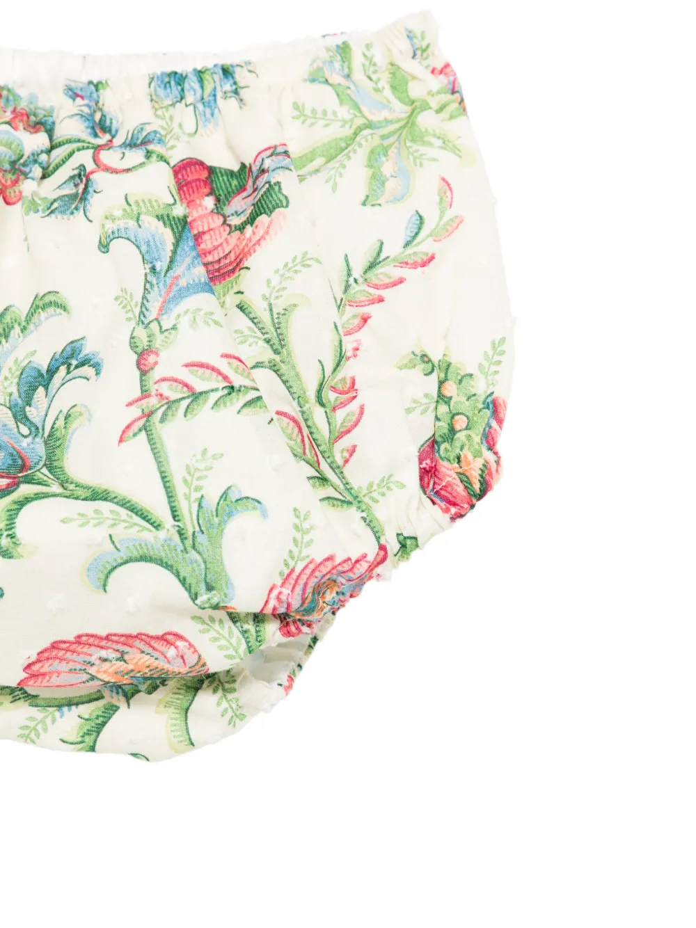 ETRO KIDS Jurk met ruches en bloemenprint Beige
