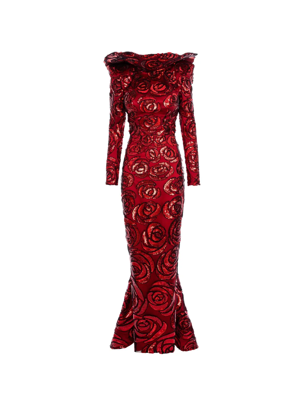 MITILIANE COUTURE Abito con paillettes - Rosso