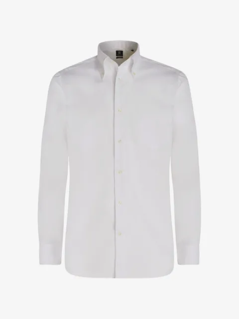 Boggi Milano long-sleeve pinpoint shirt