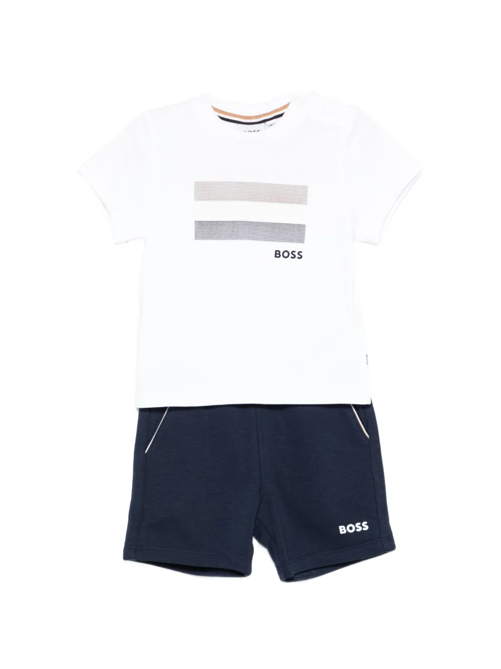 BOSS graphic shorts set - Bianco
